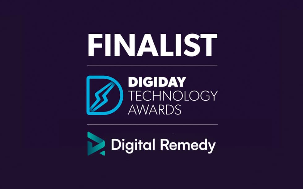 Digital Remedy is a Digiday Technology Awards Finalist