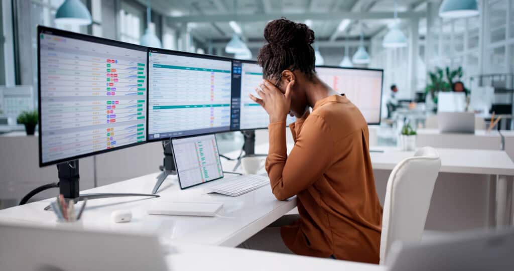 Frustrated Struggling With Bad Data On Spreadsheet, Stress Mounting