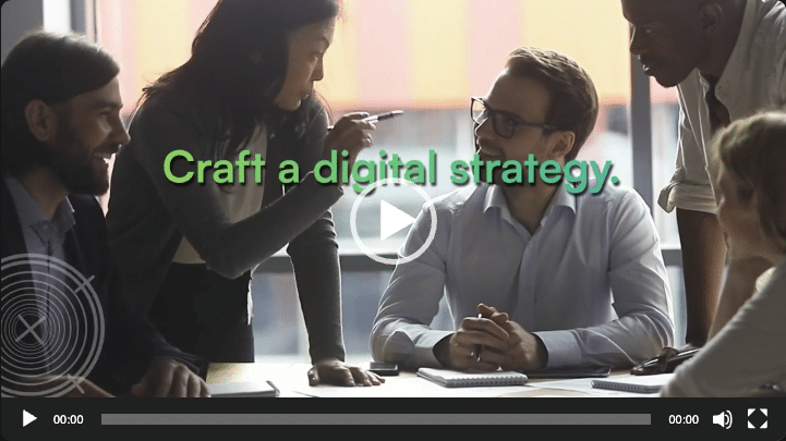 Craft a digital strategy video thumbnail image